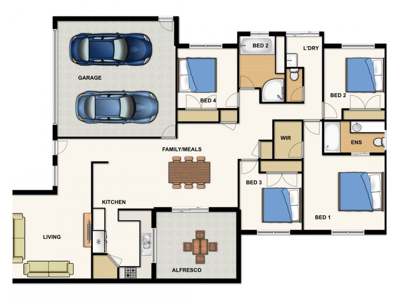 6 Glengarry Lane, Raceview QLD 4305 Floorplan