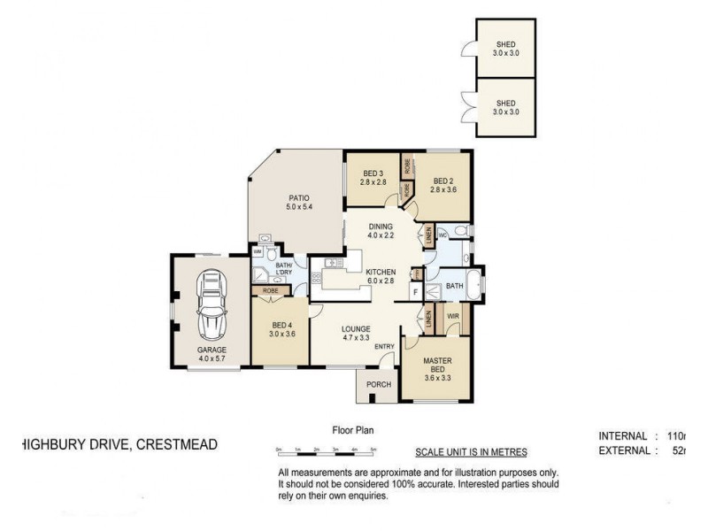 19 Highbury Drive, Crestmead QLD 4132 Floorplan