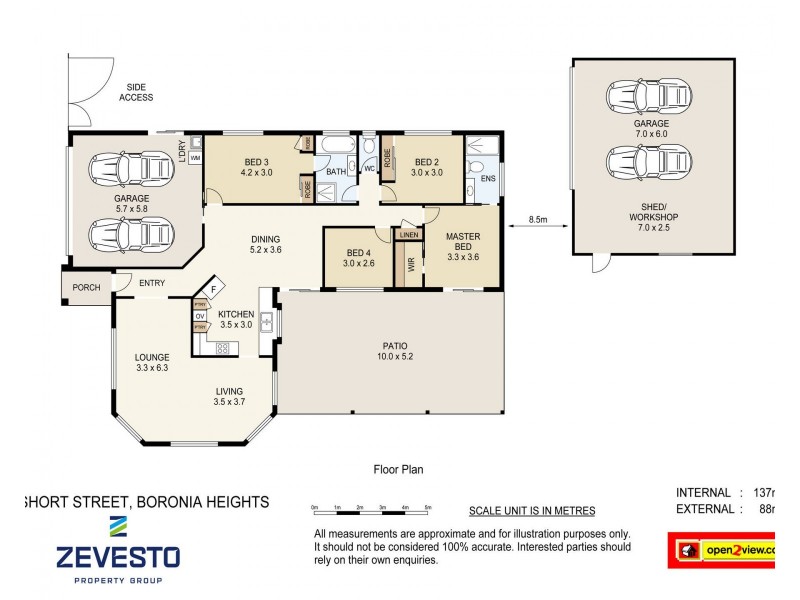 63 Short Street, Boronia Heights QLD 4124 Floorplan
