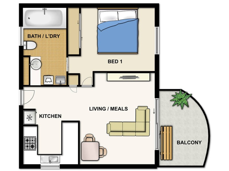 210/14 Carol Avenue, Springwood QLD 4127 Floorplan