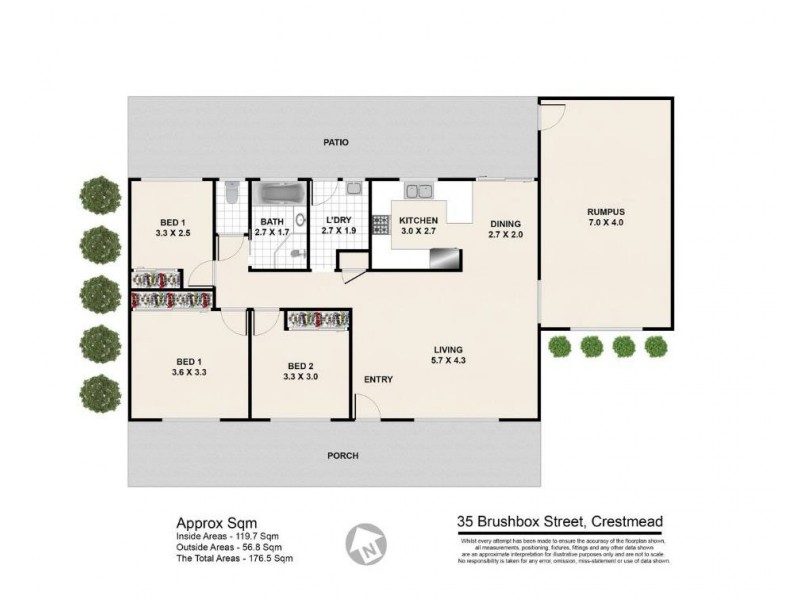 35 Brushbox Street, Crestmead QLD 4132 Floorplan