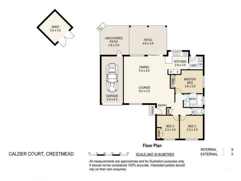 26  Calder Court, Crestmead QLD 4132 Floorplan