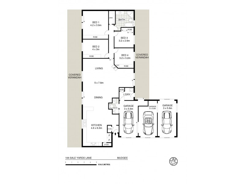 106 Saleyards Lane, Mudgee NSW 2850 Floorplan