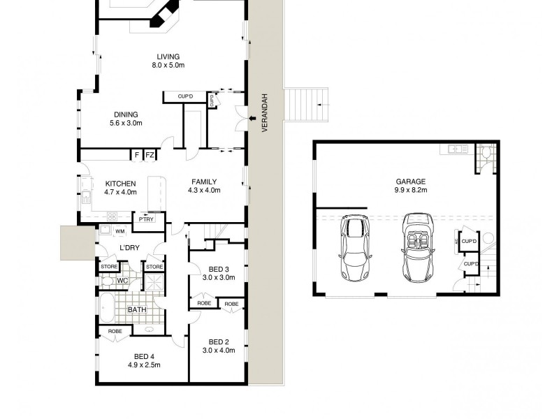 14 Robert Hoddle Grove, Mudgee NSW 2850 Floorplan