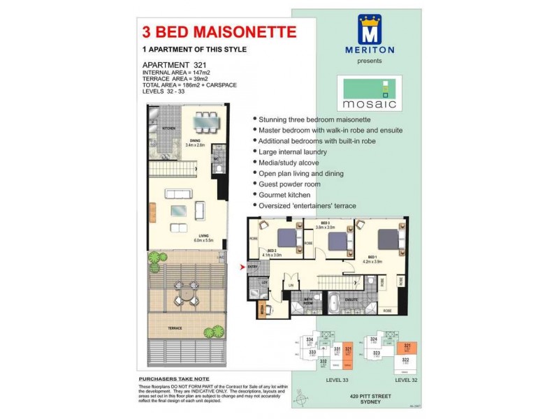 321/420 Pitt Street, Sydney NSW 2000 Floorplan