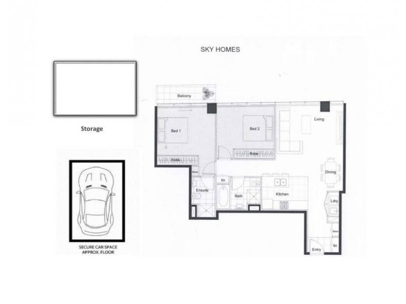 2402/710 George Street, Sydney NSW 2000 Floorplan