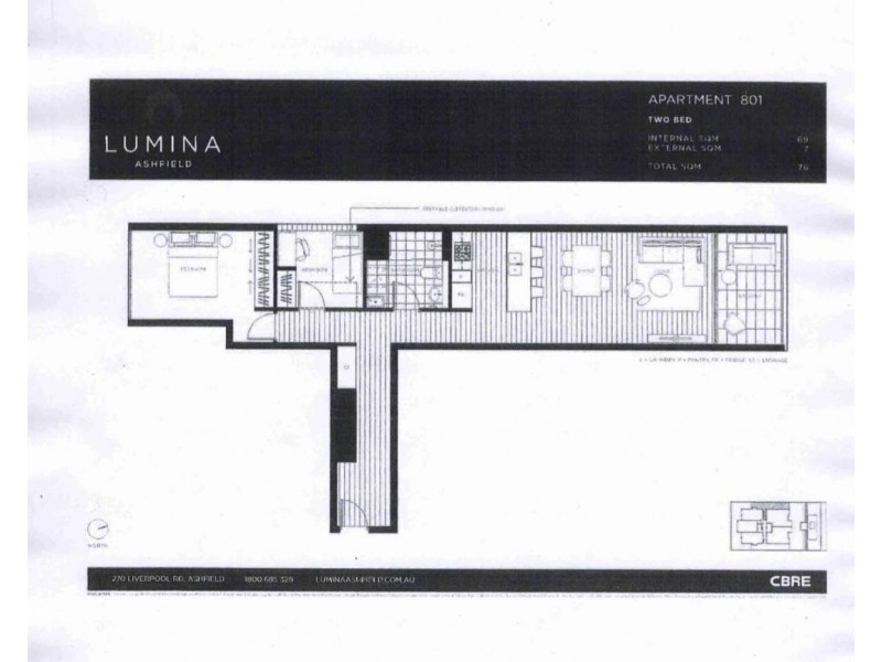 805/270 Liverpool Road, Ashfield NSW 2131 Floorplan