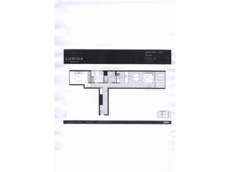 801/270 Liverpool Street, Ashfield NSW 2131 Floorplan