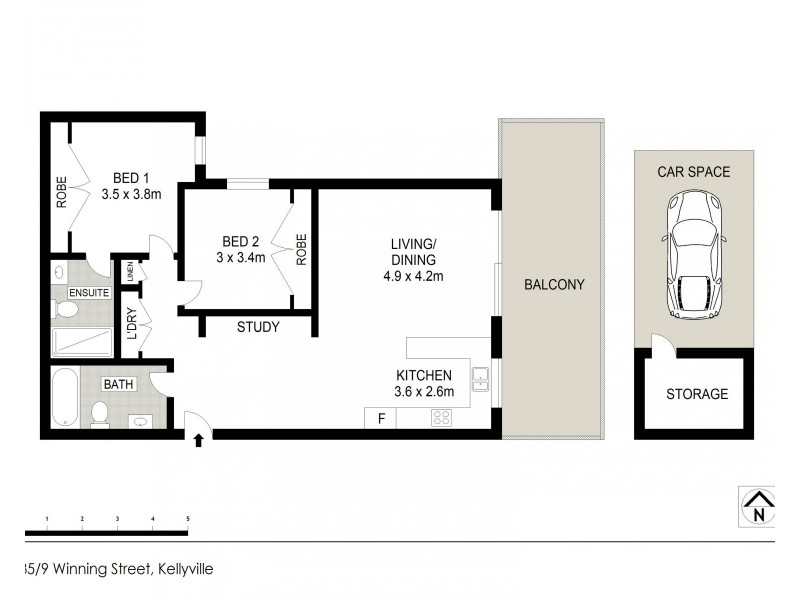 435/7-9 Winning Street, Kellyville NSW 2155 Floorplan