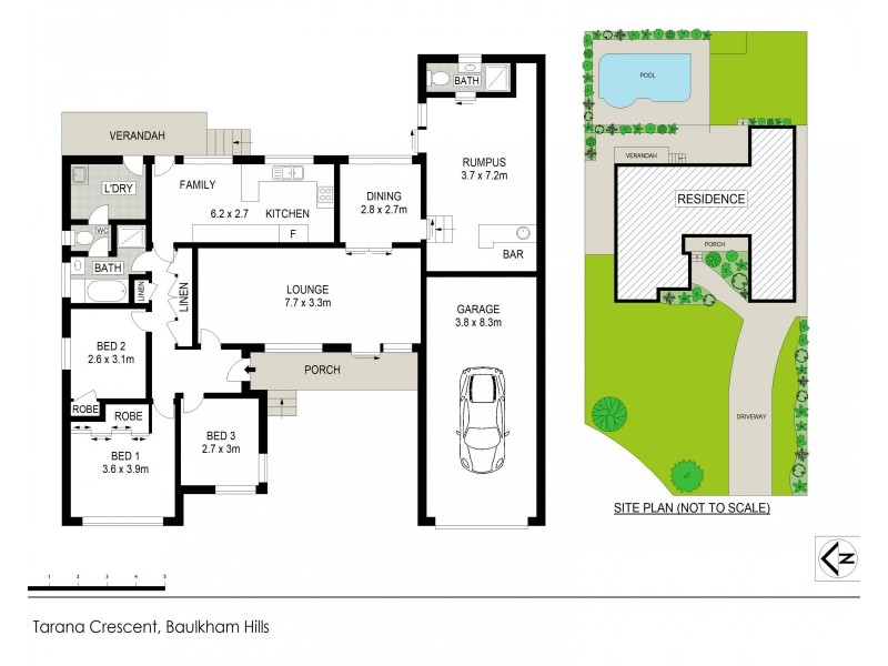 9 Tarana Crescent, Baulkham Hills NSW 2153 Floorplan