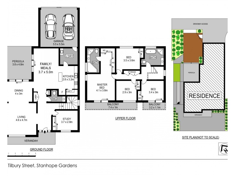 14 Tilbury Avenue, Stanhope Gardens NSW 2768 Floorplan