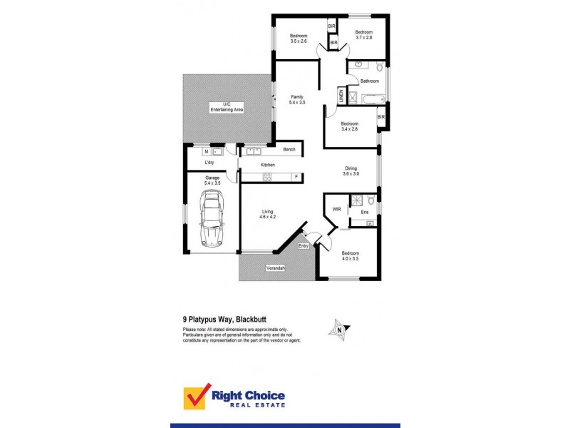 9 Platypus Way, Blackbutt NSW 2529 Floorplan