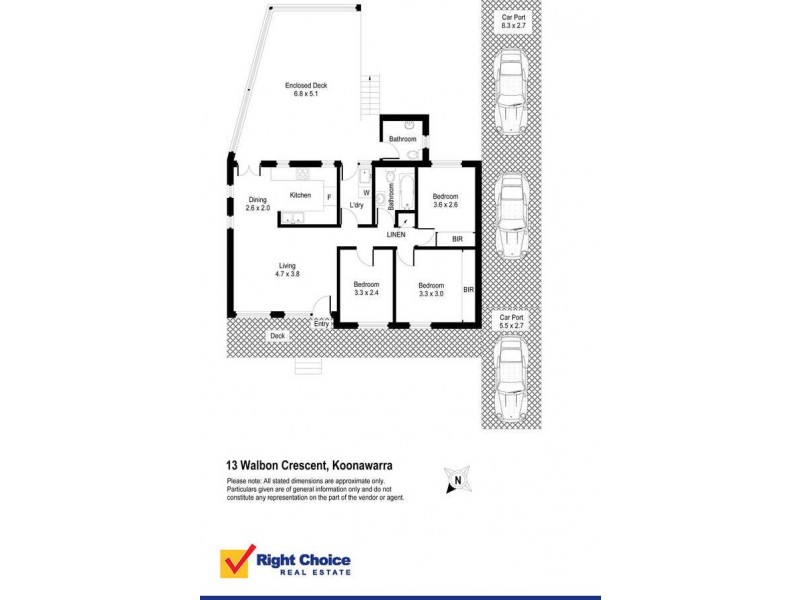 13 Walbon Crescent, Koonawarra NSW 2530 Floorplan