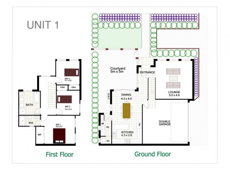 1/27 Fisher Street, Oak Flats NSW 2529 Floorplan