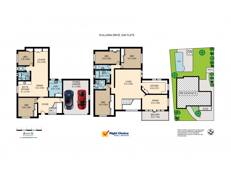 16 Allinga Drive, Oak Flats NSW 2529 Floorplan