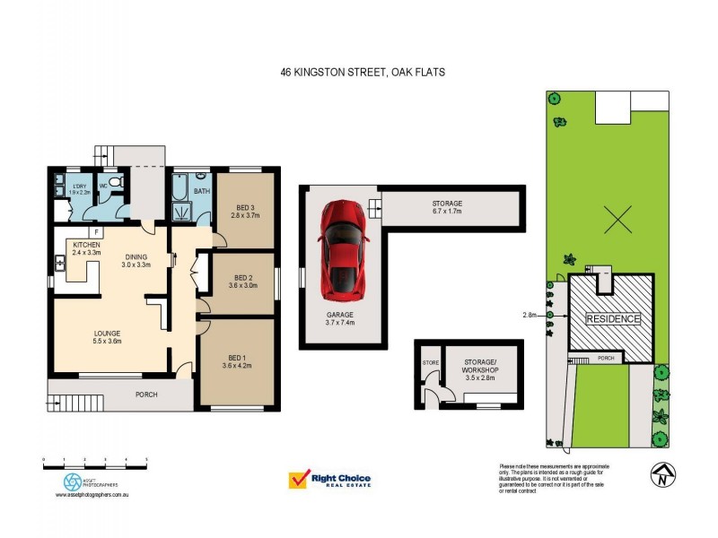 46 Kingston Street, Oak Flats NSW 2529 Floorplan