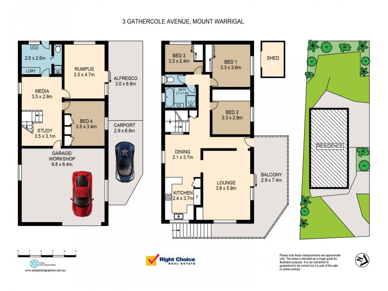 3 Gathercole Avenue, Mount Warrigal NSW 2528 Floorplan