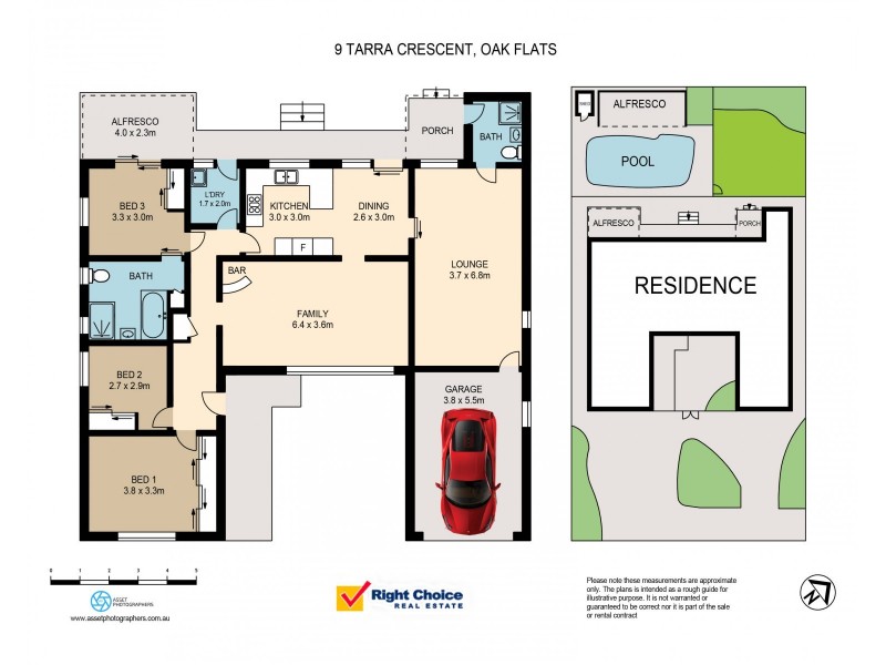 9 Tarra Crescent, Oak Flats NSW 2529 Floorplan