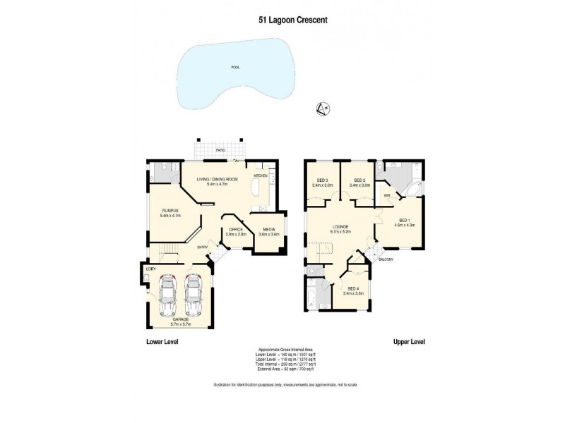 51 Lagoon Crescent, Bellbowrie QLD 4070 Floorplan