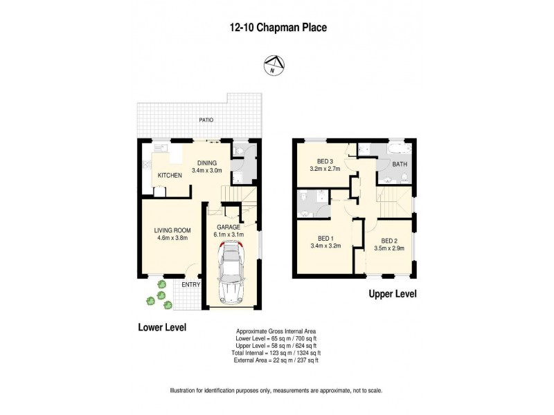 12/10 Chapman Place, Oxley QLD 4075 Floorplan