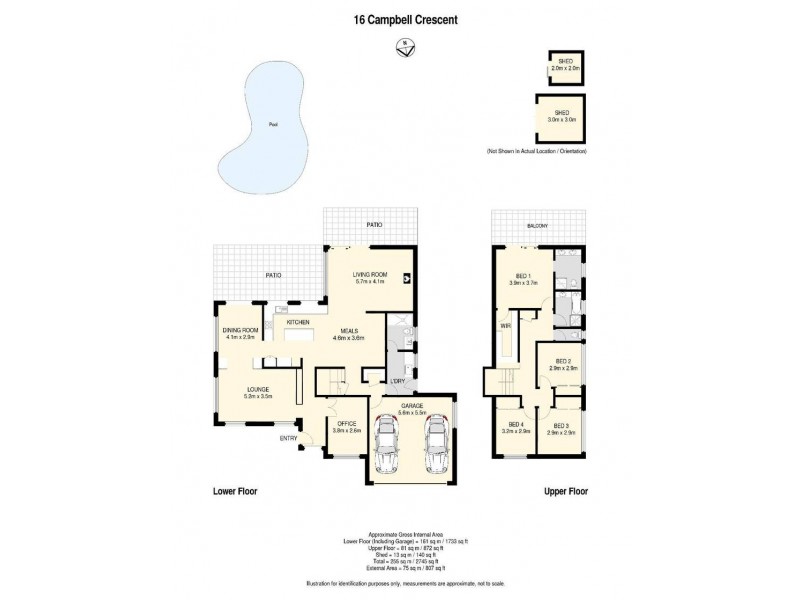 16 Campbell Crescent, Bellbowrie QLD 4070 Floorplan
