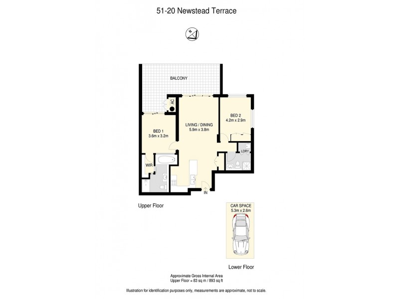 51/20 Newstead Terrace, Newstead QLD 4006 Floorplan