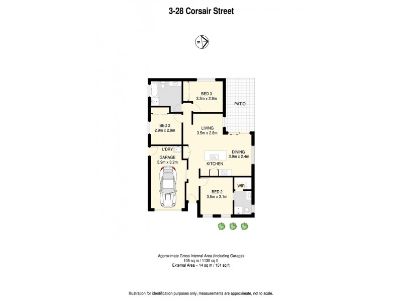 3/28 Corsair Street, Moggill QLD 4070 Floorplan