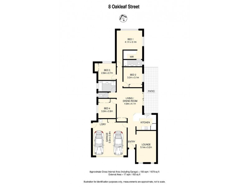 8 Oakleaf Street, Springfield Lakes QLD 4300 Floorplan
