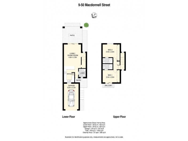 9/50 MacDonnell Street, Toowong QLD 4066 Floorplan
