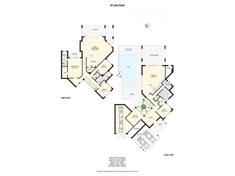 43 Lilley Road, Bardon QLD 4065 Floorplan