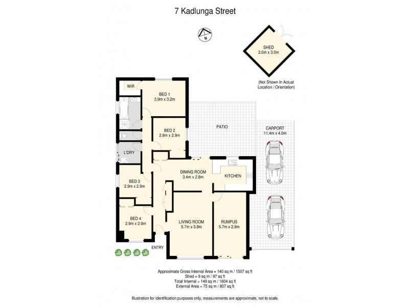 7 Kadlunga Court, Boronia Heights QLD 4124 Floorplan