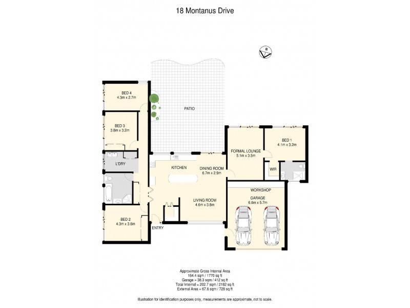 18 Montanus Drive, Bellbowrie QLD 4070 Floorplan