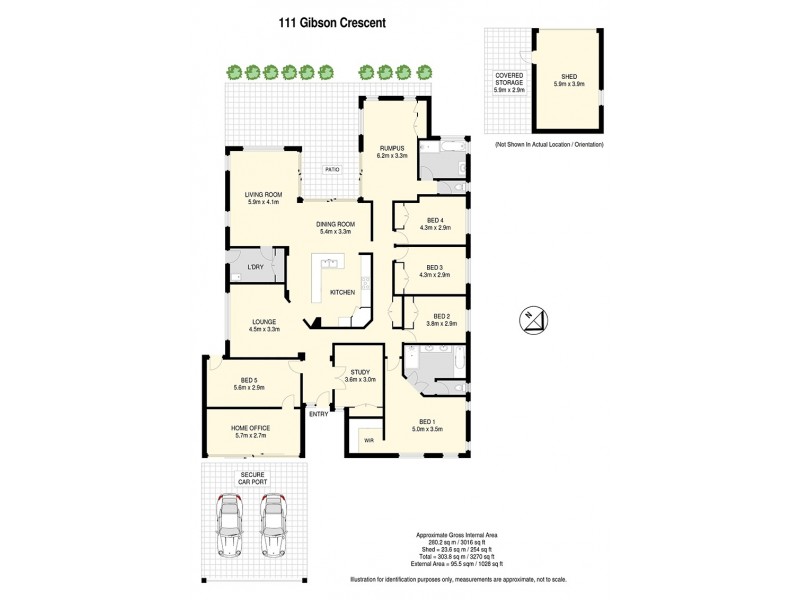 111 Gibson Crescent, Bellbowrie QLD 4070 Floorplan