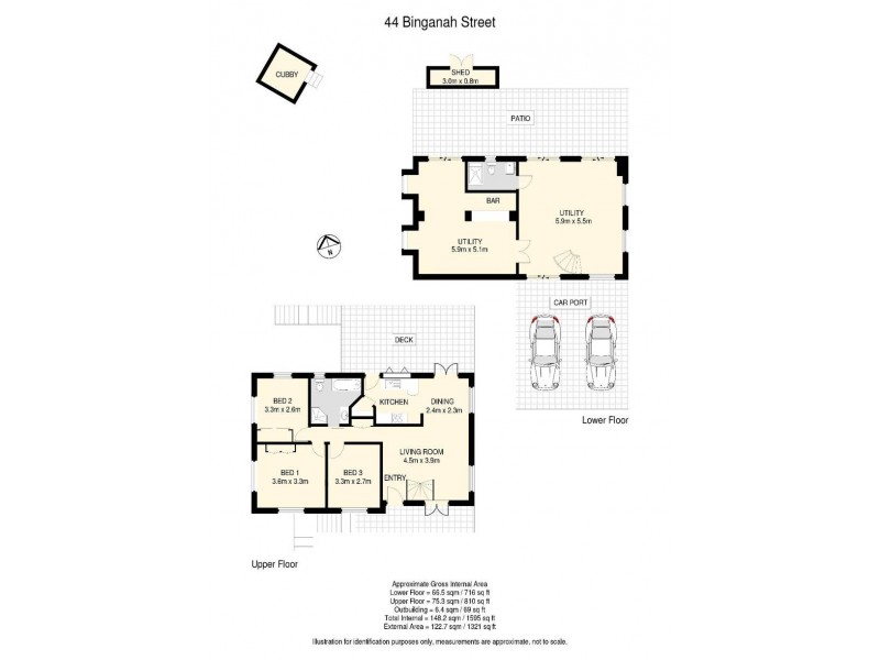 44 Binganah Street, Slacks Creek QLD 4127 Floorplan