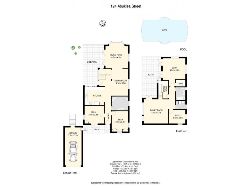 124 Abuklea Street, Newmarket QLD 4051 Floorplan