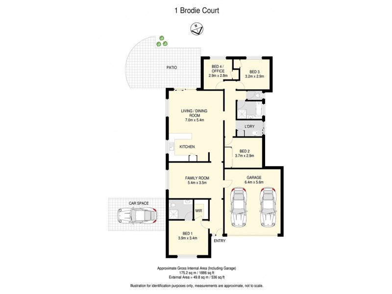 1 Brodie Court, Hillcrest QLD 4118 Floorplan
