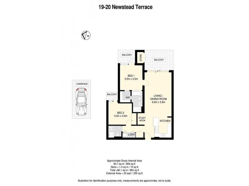 19/20 Newstead Terrace, Newstead QLD 4006 Floorplan