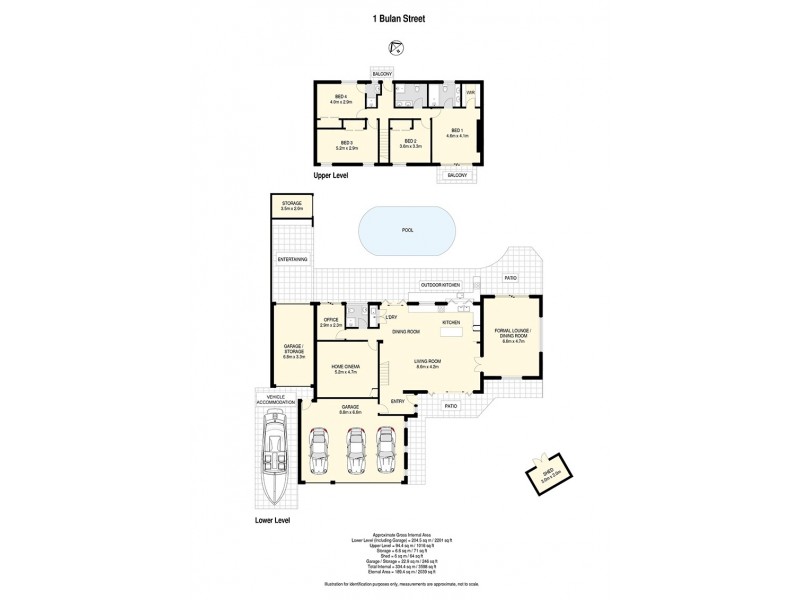 1 Bulan Street, Westlake QLD 4074 Floorplan