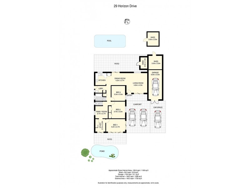29 Horizon Drive, Jamboree Heights QLD 4074 Floorplan