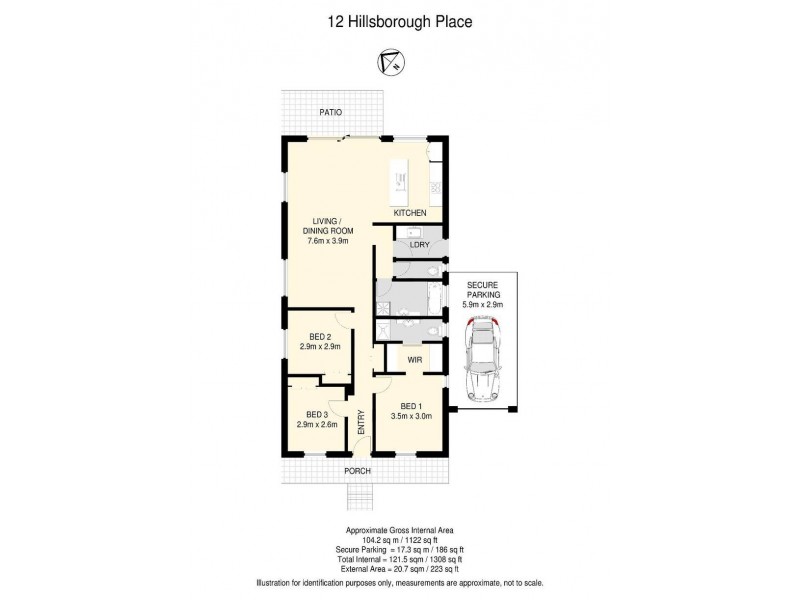 12 Hillsborough Place, Springfield Lakes QLD 4300 Floorplan