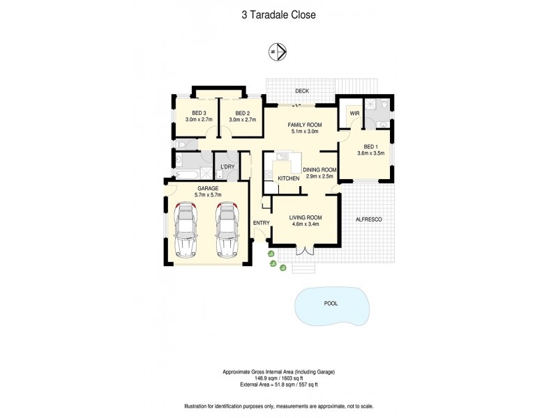 3 Taradale Close, Moggill QLD 4070 Floorplan