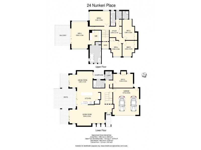 24 Nunkeri Place, The Gap QLD 4061 Floorplan