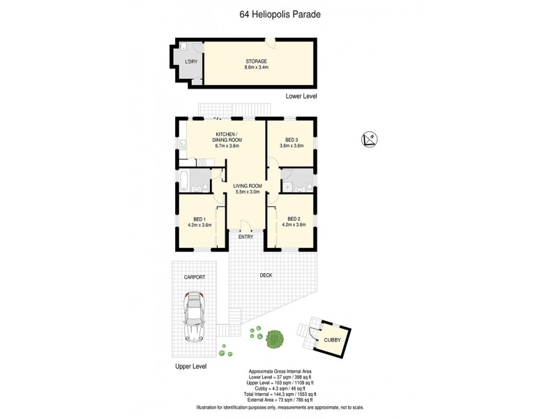 64 Heliopolis Parade, Mitchelton QLD 4053 Floorplan