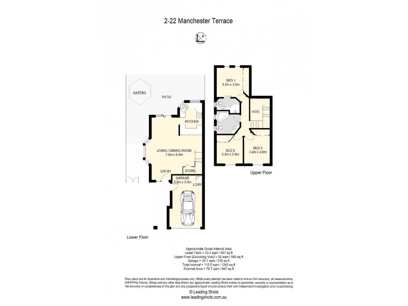 2/22 Manchester Terrace, Taringa QLD 4068 Floorplan
