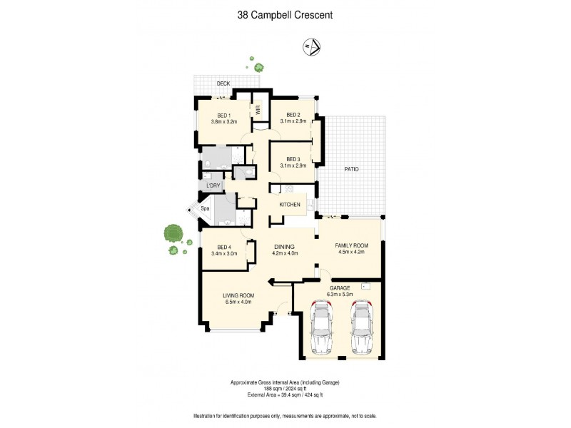 38 Campbell Crescent, Bellbowrie QLD 4070 Floorplan