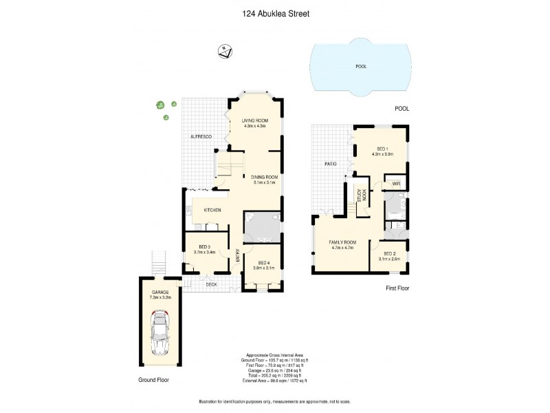 124 Abuklea Street, Newmarket QLD 4051 Floorplan