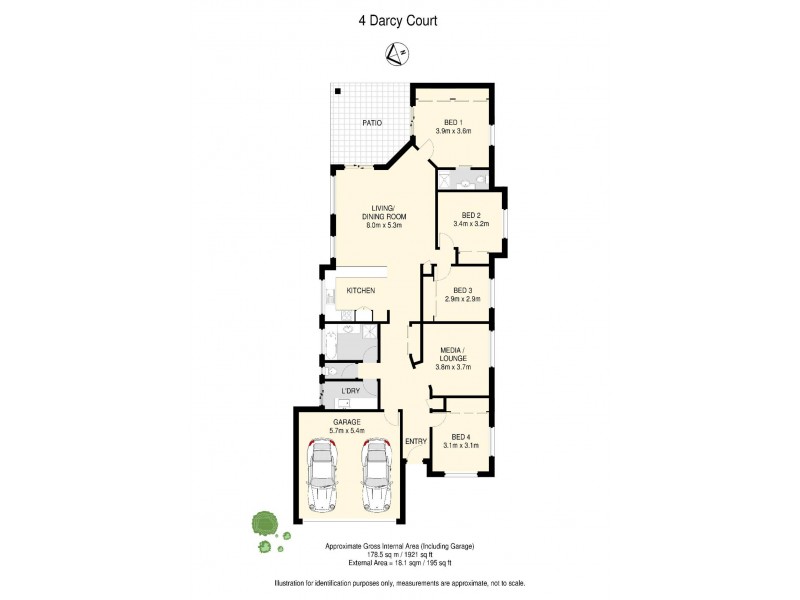 4 Darcy Court, Bracken Ridge QLD 4017 Floorplan