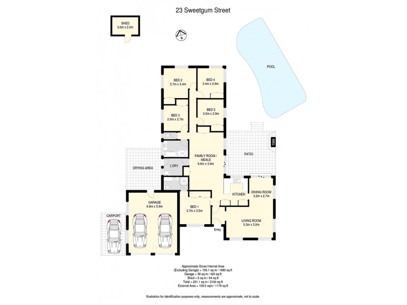 23 Sweetgum Street, Bellbowrie QLD 4070 Floorplan