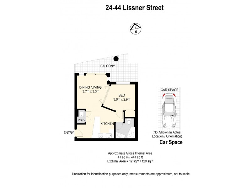 24/44 Lissner Street, Toowong QLD 4066 Floorplan
