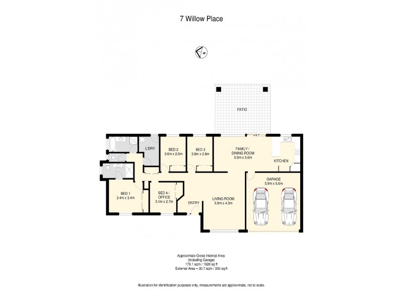 7 Willow Place, Heathwood QLD 4110 Floorplan